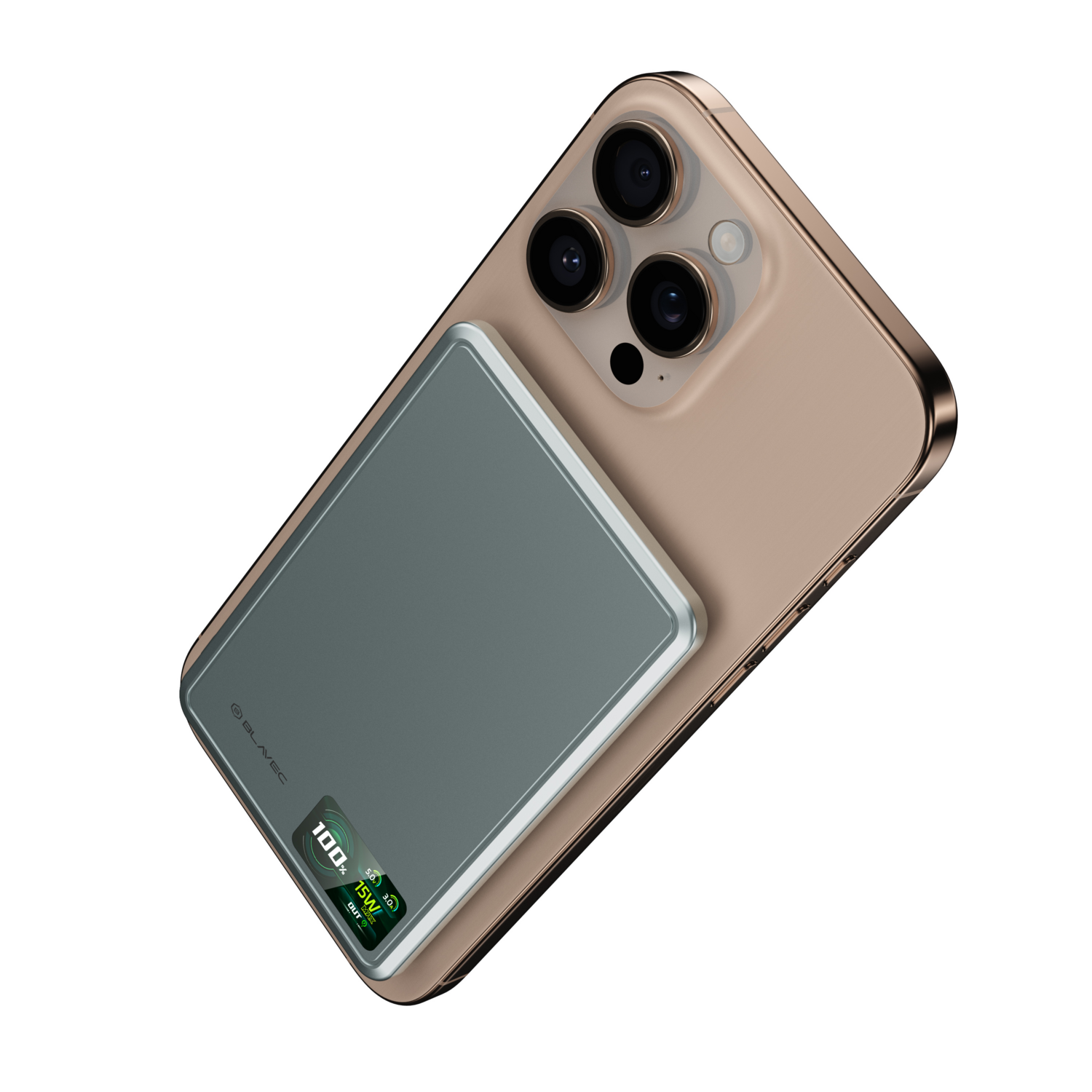 Blavec Power Bank 10000mAh BJ-03 Slim 13,5mm - Type C - 22,5W magnetic Magsafe 3 in 1 (PBBJ03-MC10G) grey - Image 6