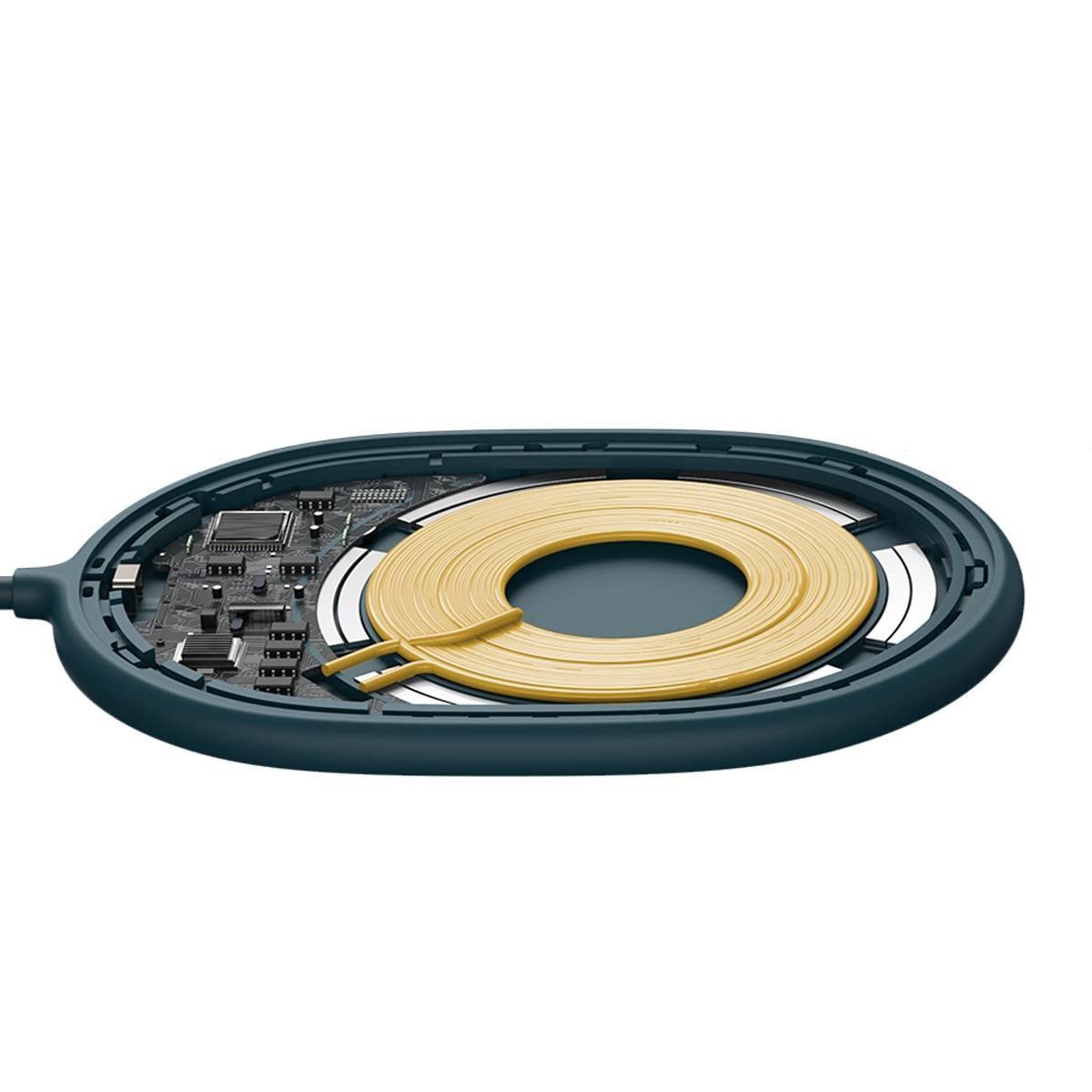 Baseus Induction Charger LIGHT Magnetic Iphone 12 with Type C cable (WXQJ-03) Blue - Image 4