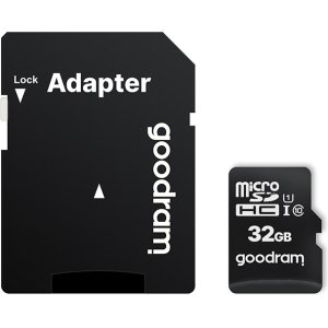 GOODRAM Memory MicroSD Card - 32GB with adapter UHS I CLASS 10 100MB/s