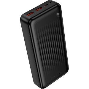 Borofone Power Bank 20000mAh BJ80A Clever - 2xUSB + Type C - QC 3.0 22,5W + PD 20W black