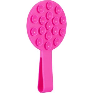 Silicone suction phone holder magnetic with ring MSH9 pink