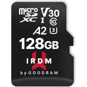 GOODRAM Memory MicroSD Card IRDM - 128GB with adapter UHS I U3 V30 A2 170MB/s