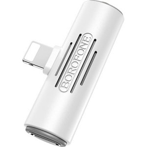 Borofone Adapter BV7 Audio - Lightning to Lightning + jack 3,5mm - white