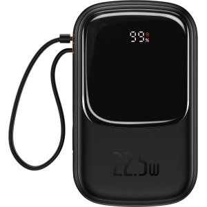 Baseus Power Bank 20000mAh Qpow Pro - USB + Type C - PD 22,5W with Type C cable (PPQD060301) black