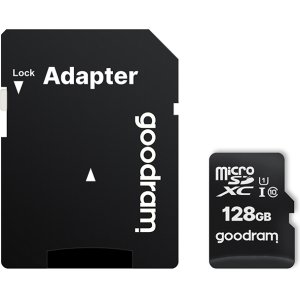 GOODRAM Memory MicroSD Card - 128GB with adapter UHS I CLASS 10 100MB/s
