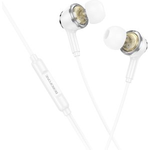 Borofone Earphones BM90 Miller with microphone white