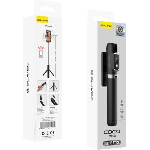 Blavec Selfie Stick Coco P-04 tripod + remote control 0,7 metres (SSCP04-TRB07) black