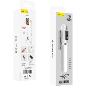 Blavec Selfie Stick Coco P-04 tripod + remote control 0,7 metres (SSCP04-TRW07) white