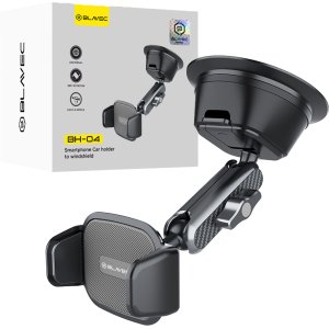 Blavec Car holder BH-04 aluminum to windshield (BH04-WSB) black