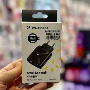 Wozinsky 65 W GaN φορτιστής USB-A & USB-C PD/QC 3.0