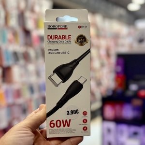 Borofone BX121 USB-C σε USB-C καλώδιο 1m 60 W Power Delivery