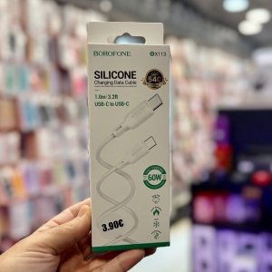 Borofone BX113 USB-C σε USB-C καλώδιο 1m 60 W Power Delivery