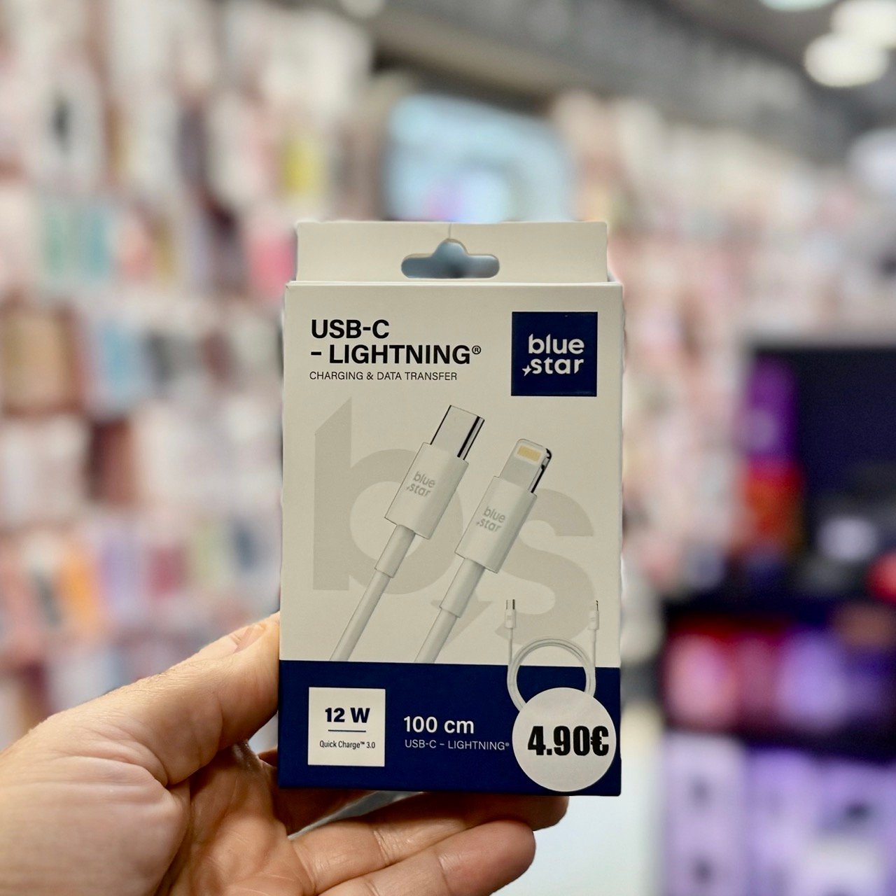 Blue Star X12 1 m USB‑C σε Lightning καλώδιο — 12 W