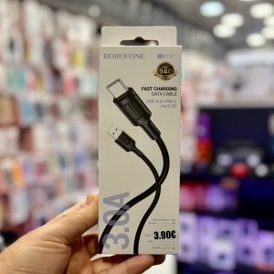 Borofone BX111 1 m USB‑A σε USB‑C καλώδιο — 3 A / 60 W