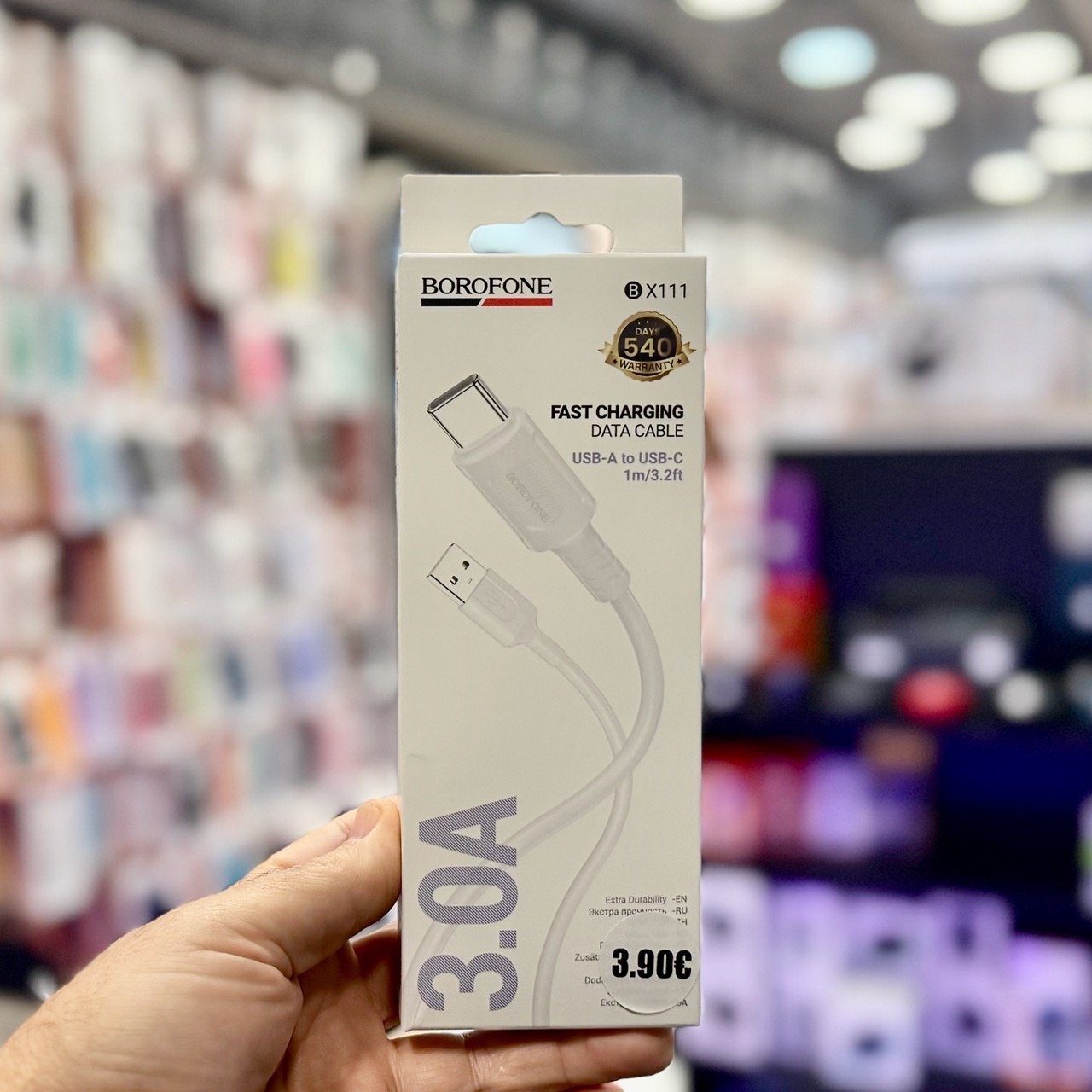 Borofone BX111 1 m USB‑A σε USB‑C καλώδιο — 3 A / 60 W