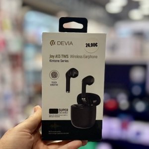 DEVIA Joy A13 TWS Ασύρματα Ακουστικά με Hi-Fi Ήχο, Χειρισμό Αφής και Super Endurance