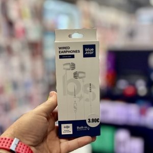 Blue Star Ενσύρματα Ακουστικά (Wired Earphones) με 3.5mm Jack, Built-in Μικρόφωνο και Premium Sound Quality