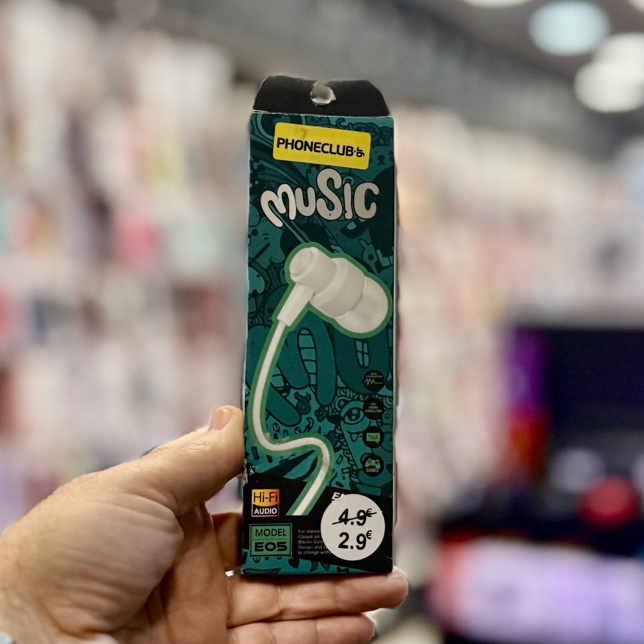 EO5 Ενσύρματα Ακουστικά Handsfree (Earbuds) με Hi-Fi Ήχο - Λευκό