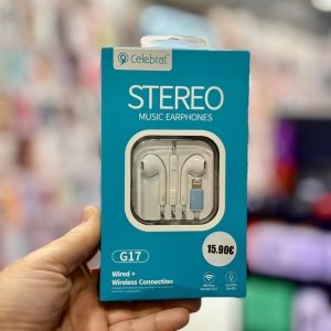 Ακουστικά Celebrat G17 Stereo Music (Ενσύρματη + Ασύρματη Σύνδεση)