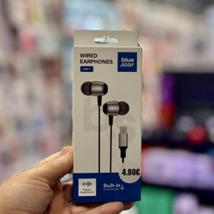 Blue Star M09C — Ενσύρματα in-ear ακουστικά USB-C με μικρόφωνο