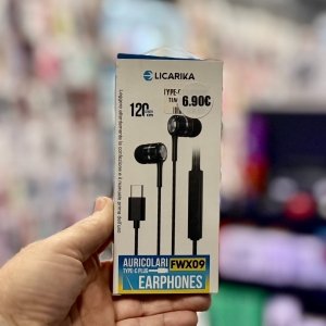 Licarika FWX09 — Ενσύρματα in-ear ακουστικά USB-C με μικρόφωνο