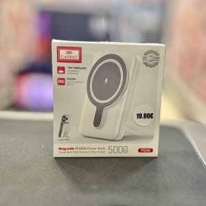 Eardοm Mag-Safe PD20W Power Bank 5000mAh με Ασύρματη Φόρτιση 15W & Βάση Desktop