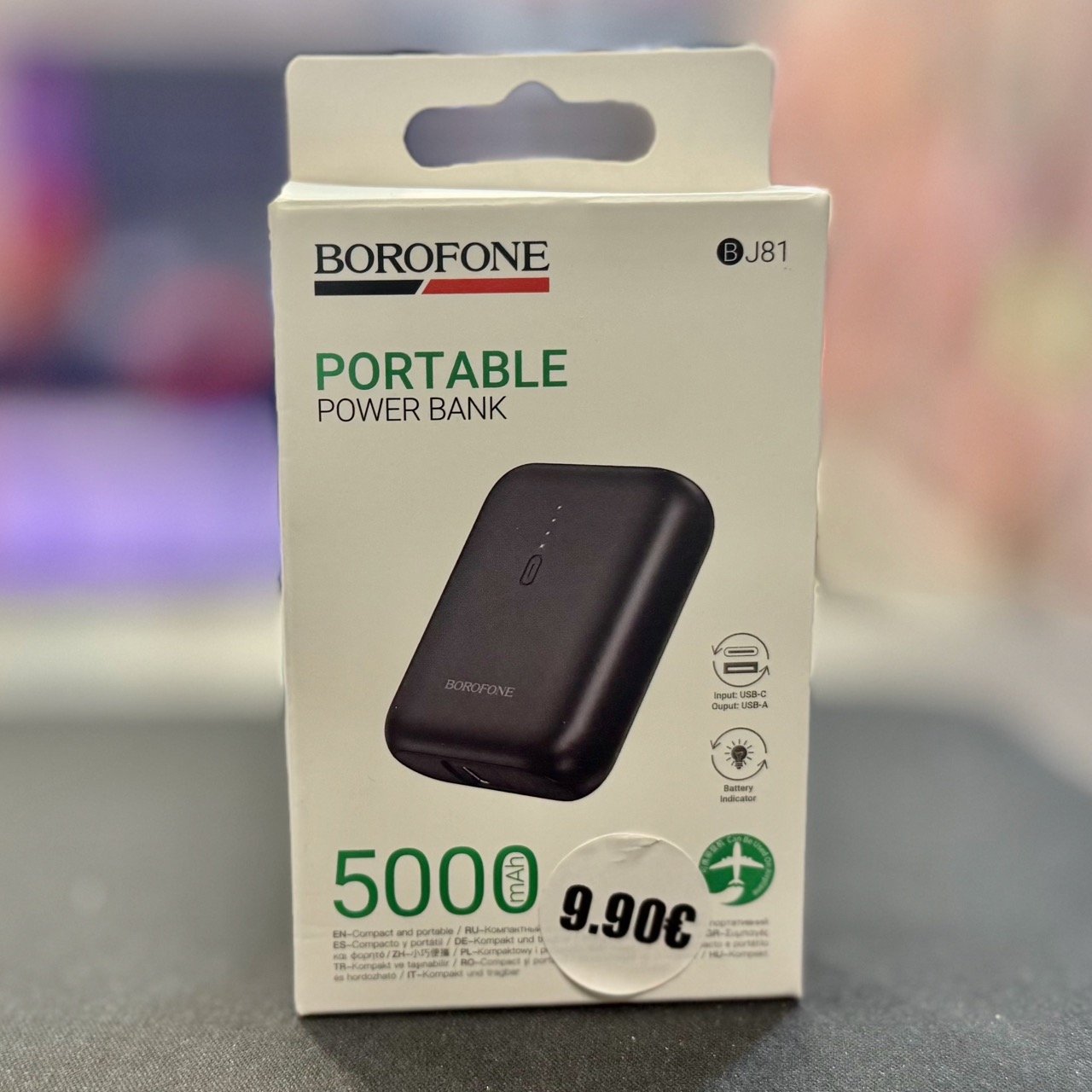 BOROFONE BJ81 Portable Power Bank 5000mAh - Συμπαγές με Είσοδο USB-C και Έξοδο USB-A