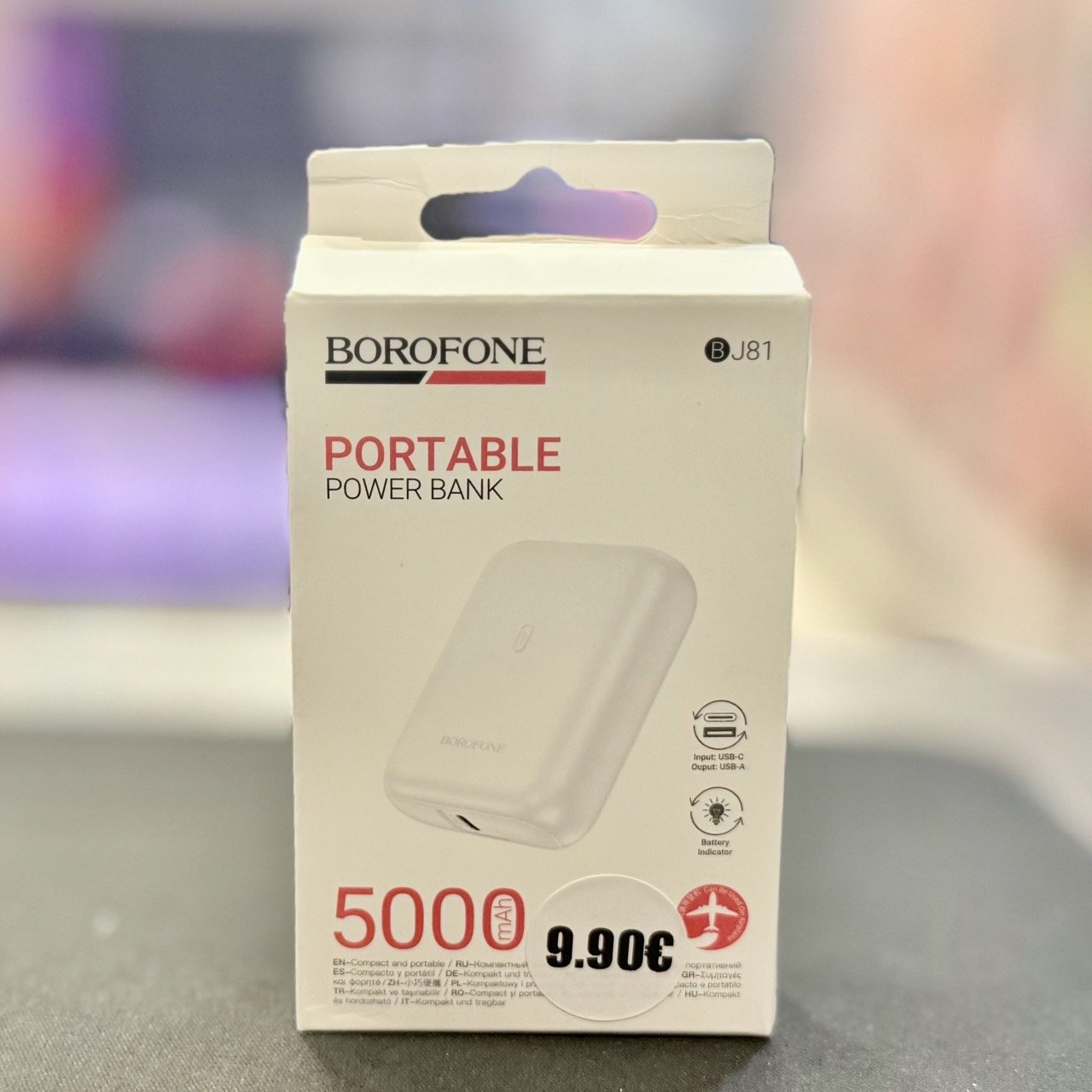 BOROFONE BJ81 Portable Power Bank 5000mAh - Συμπαγές με Είσοδο USB-C και Έξοδο USB-A