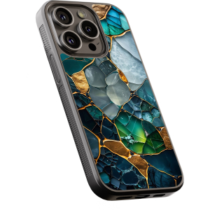 Θήκη iPhone “Emerald Crystal Marble”