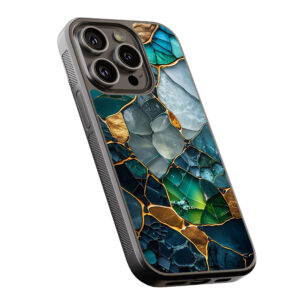 Θήκη iPhone “Emerald Crystal Marble”