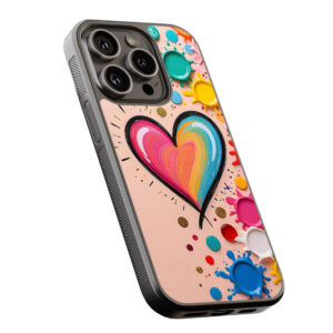 Θήκη iPhone “Rainbow Heart Splash”