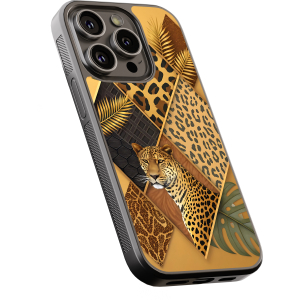 Θήκη iPhone “Golden Leopard Collage”