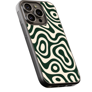 Θήκη iPhone “Green Abstract Waves”
