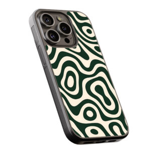 Θήκη iPhone “Green Abstract Waves”