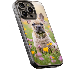 Θήκη iPhone “French Bulldog Flowers”