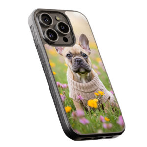 Θήκη iPhone “French Bulldog Flowers”