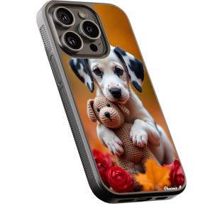Θήκη iPhone “Cute Puppy & Teddy”