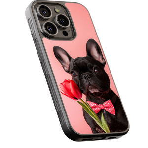Θήκη iPhone “Frenchie Love Flower”