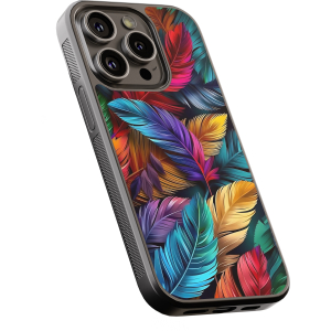 Θήκη iPhone “Colorful Feathers”