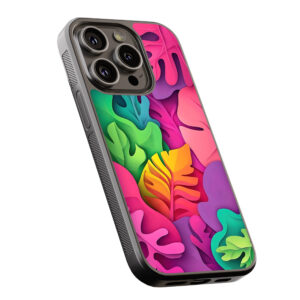 Θήκη iPhone “Colorful Tropical Leaves”