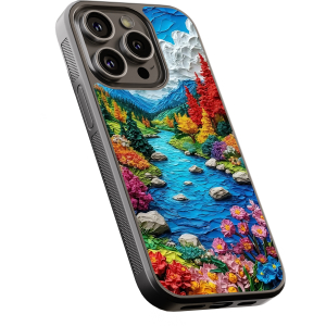 Θήκη iPhone “Colorful River Landscape”