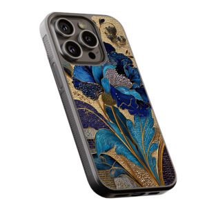 Θήκη iPhone “Royal Blue Floral”