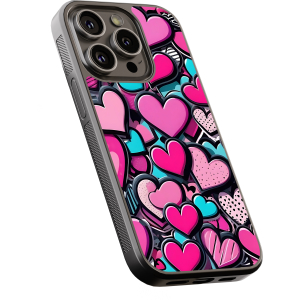 Θήκη iPhone “Pink Hearts Pop”