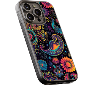 Θήκη iPhone “Neon Paisley Flowers”