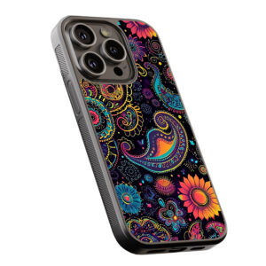 Θήκη iPhone “Neon Paisley Flowers”