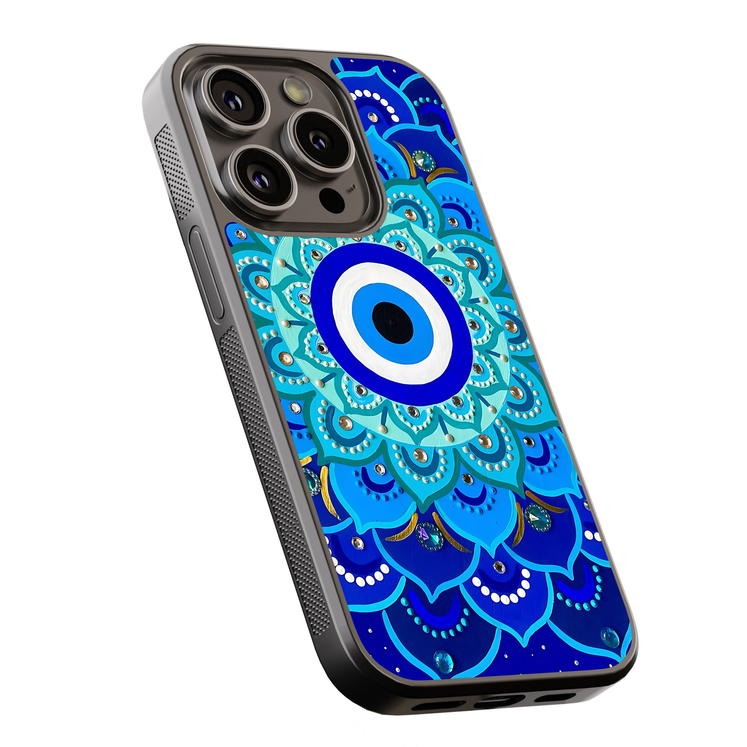 Θήκη iPhone “Blue Evil Eye Mandala”