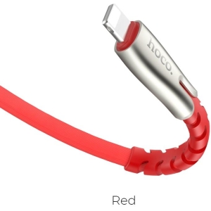 HOCO U58 CORE ΚΑΛΩΔΙΟ LIGHTNING ΦΟΡΤΙΣΗΣ & DATA 1.2m, KOKKINO