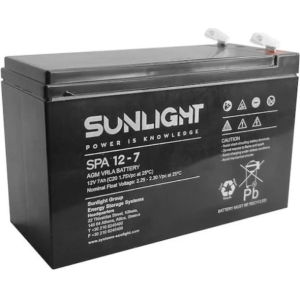SUNLIGHT BATTERY 12V 7AH (6.3 FASTON)