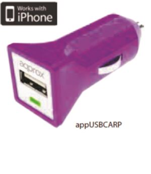 APPROX ΦΟΡΤΙΣΤΗΣ ΑΥΤΟΚΙΝΗΤΟΥ USB  5VDC/1A ΜΩΒ