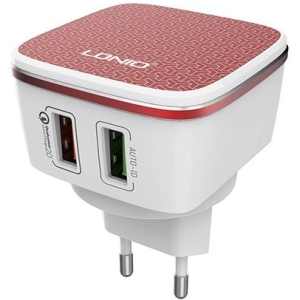 LDNIO A2405Q ΦΟΡΤΙΣΤΗΣ QC2.0 2 PORTS + 1M MICRO USB CABLE, 18W